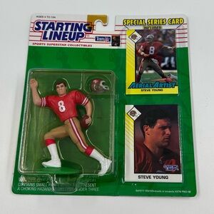 Vintage 1993 STEVE YOUNG San Francisco 49ers NFL Starting Lineup Action Figure